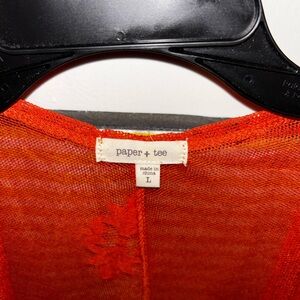 PAPER + TEE LACE KIMONO, JACKET, OVERCOAT NWT